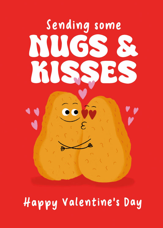 Nugs & Kisses Valentine's Card