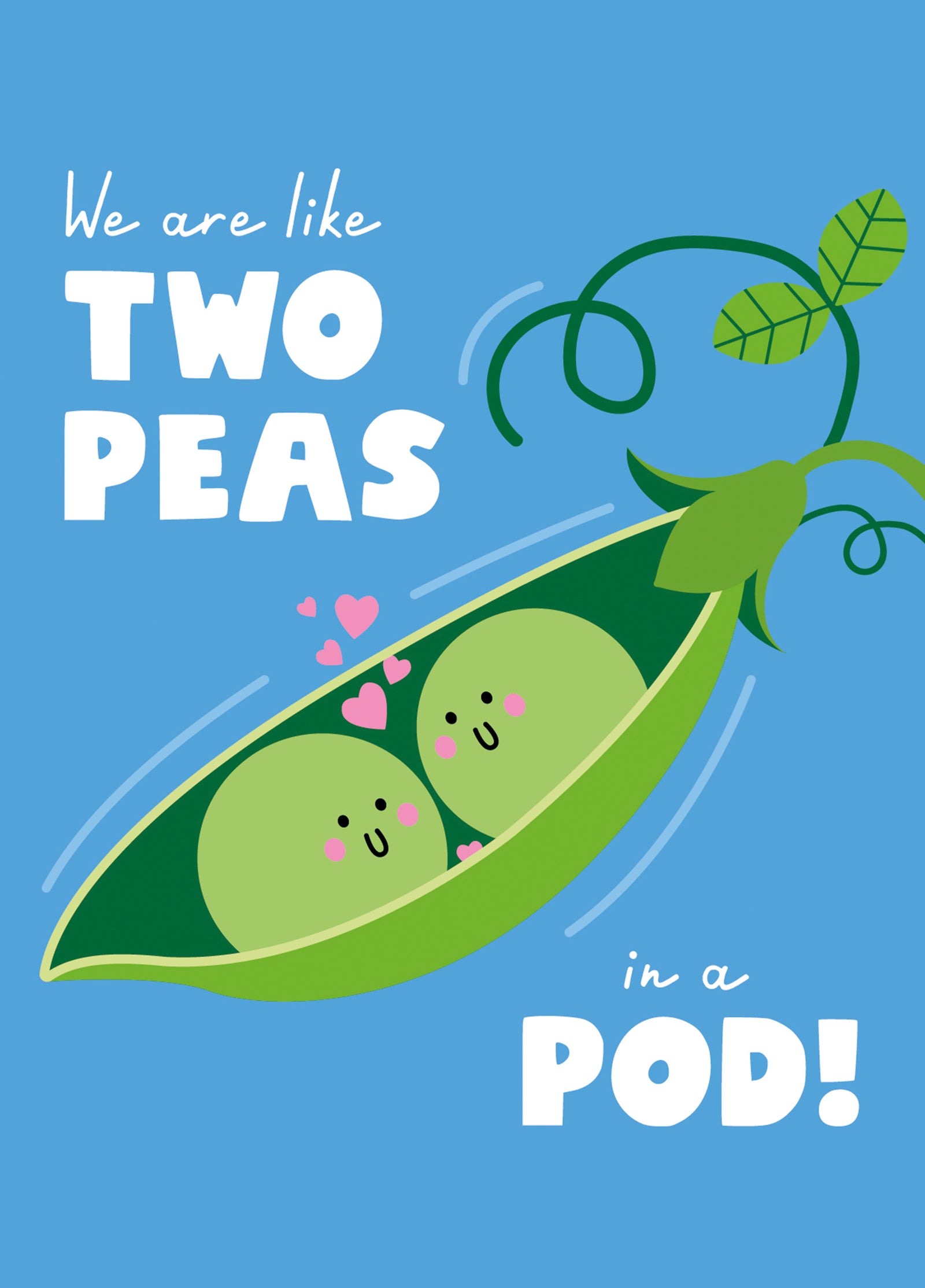 Two Peas In A Pod Valentine's Card