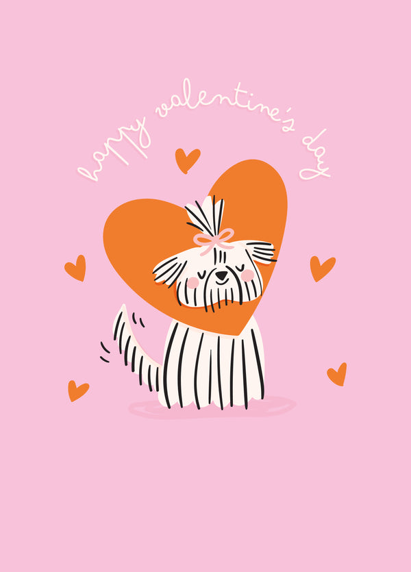 Shih Tzu Heart Valentine's Card