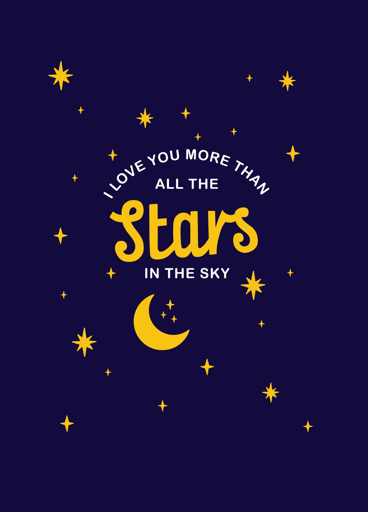 Stars In The Sky Valentine's Card