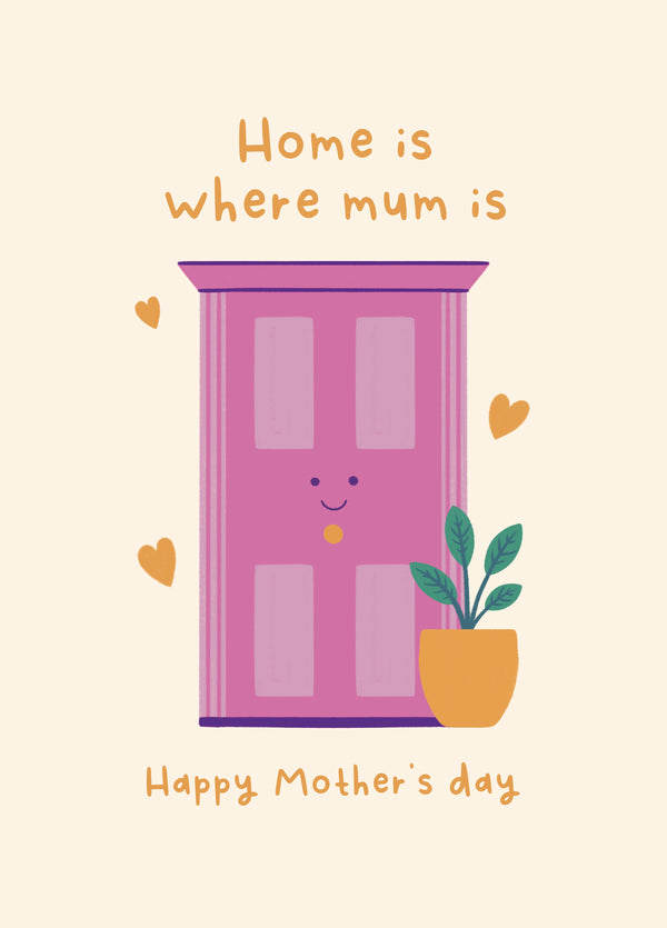 Home Is Where Mum Is Mother's Day Card