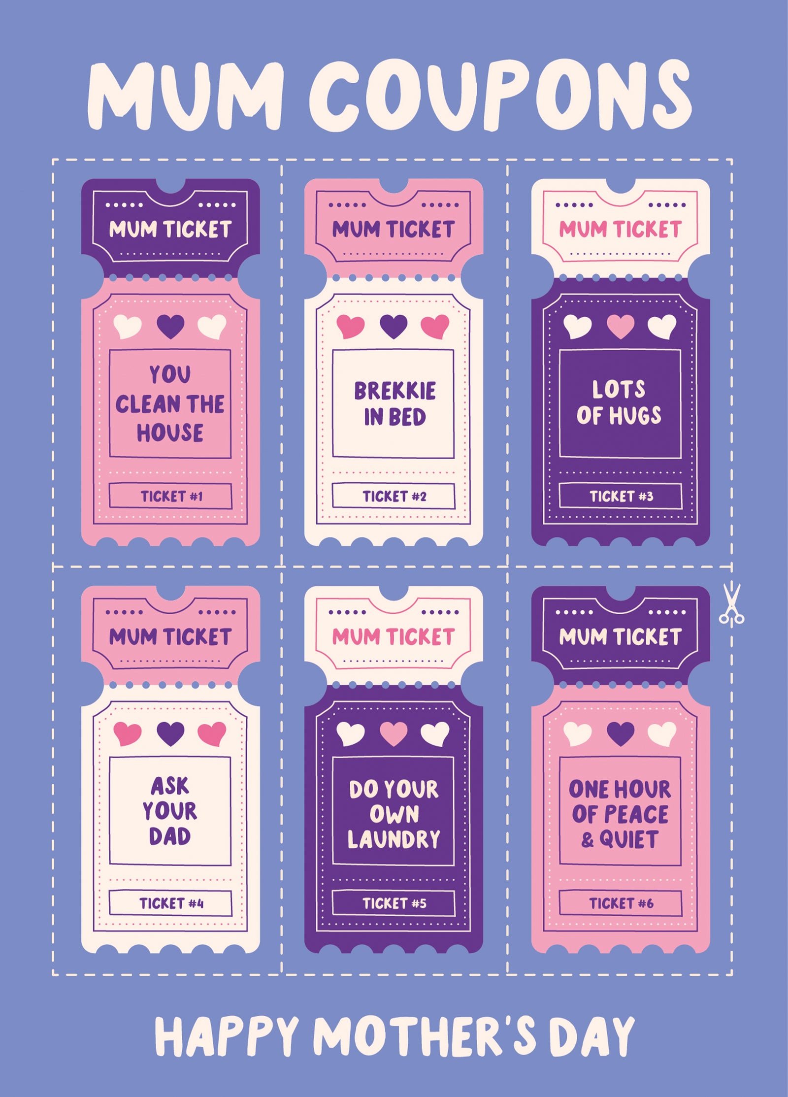 Mum Coupons Mother's Day Card