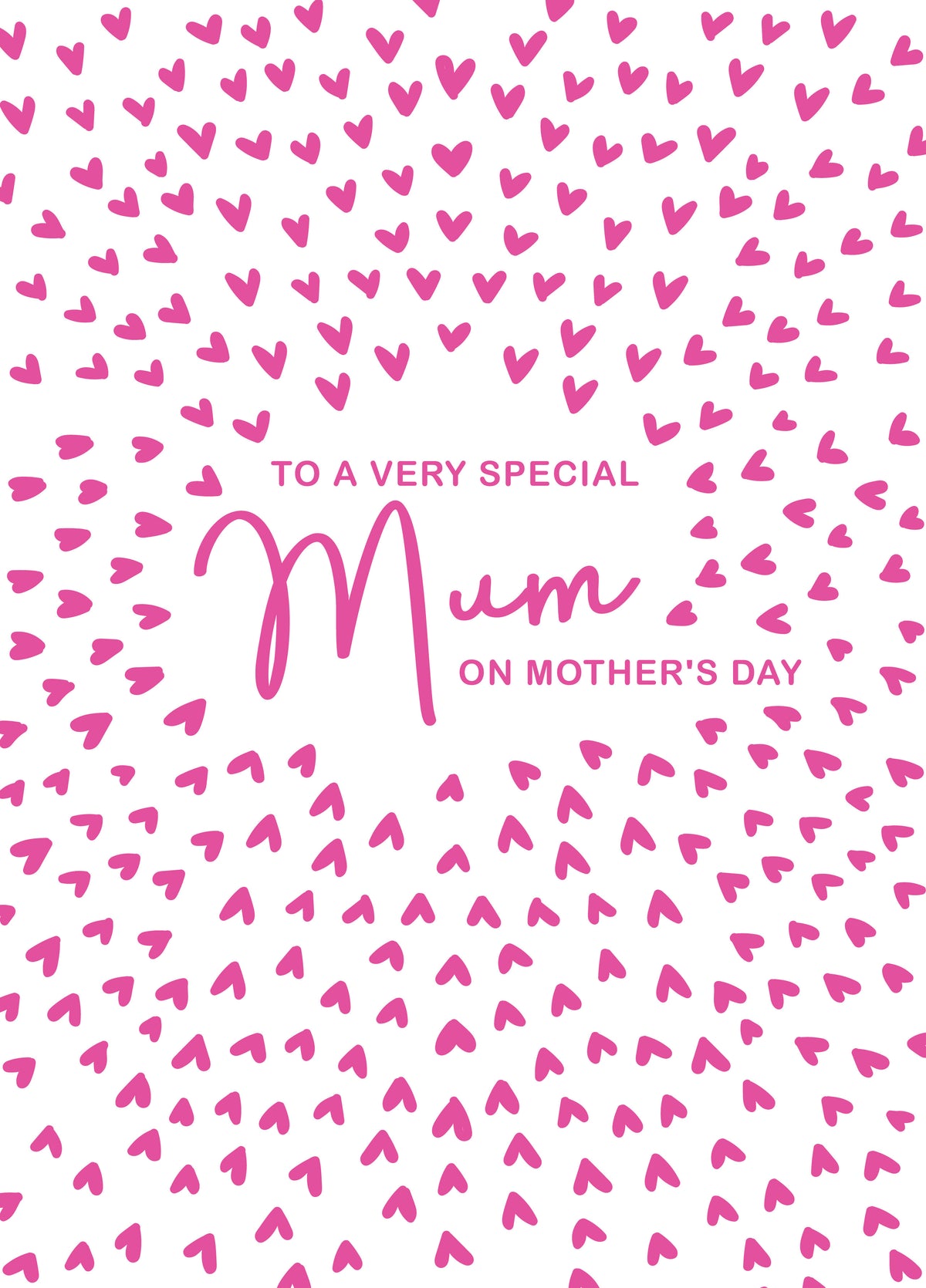 Special Mum Hearts Mother's Day Card