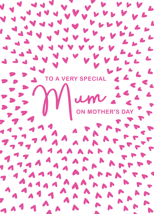 Special Mum Hearts Mother's Day Card