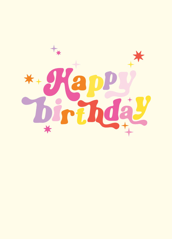 Happy Birthday Sparkle Card