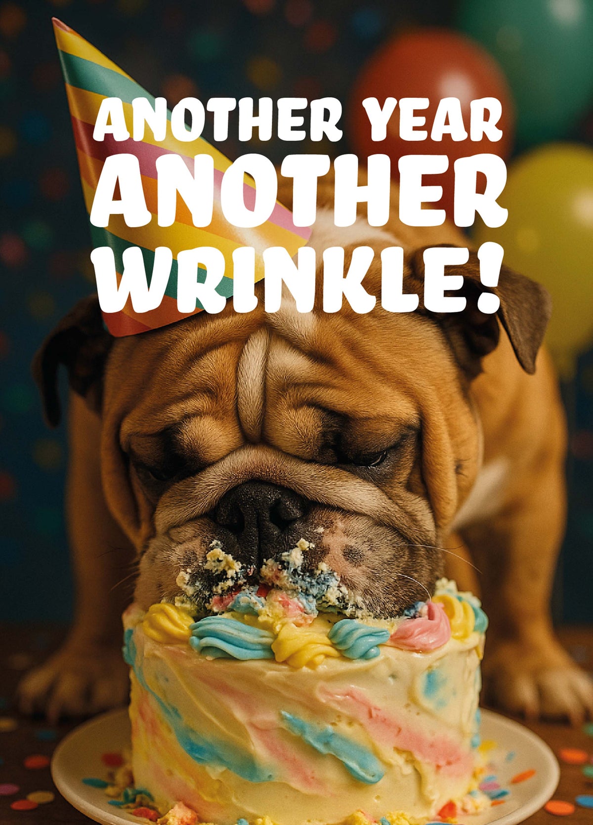 Another Year Another Wrinkle Card