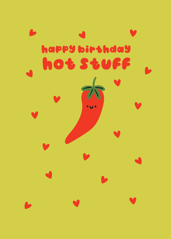 Hot Stuff Birthday Card