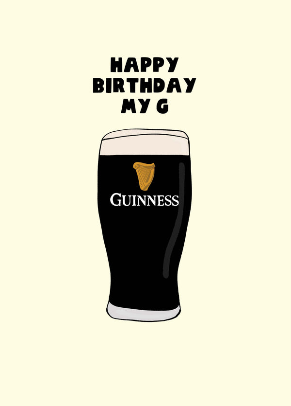 Happy Birthday My G Card
