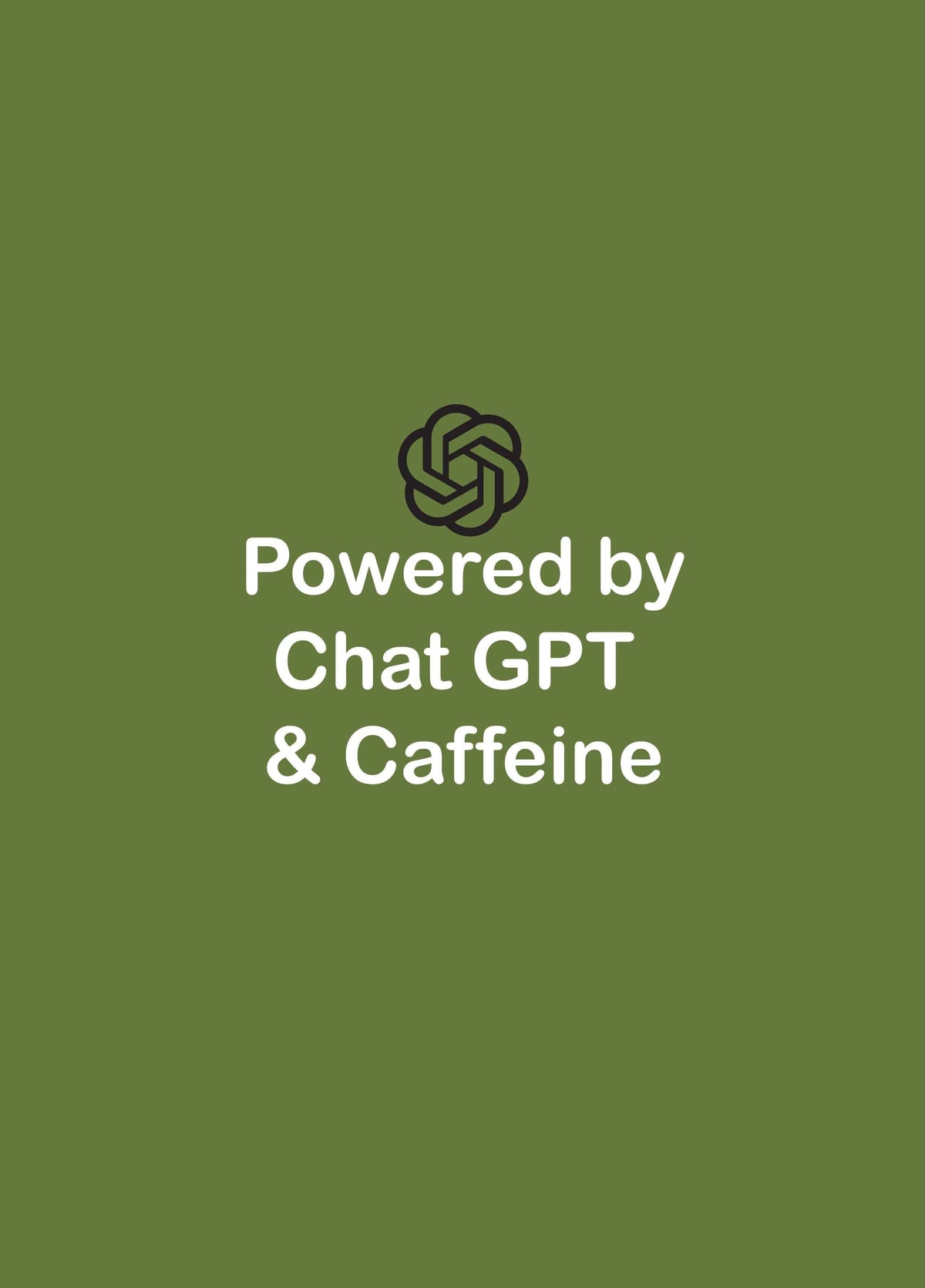 Powered By Chat GPT Card