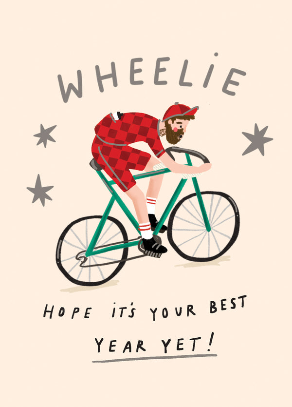Wheelie Hope It's Your Best Year Yet Card