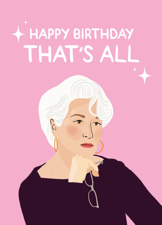 Happy Birthday That’s All Card