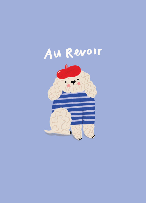 Au Revoir Dog Card