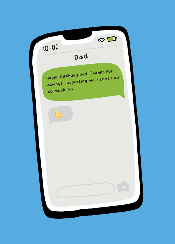 Dad Text Card
