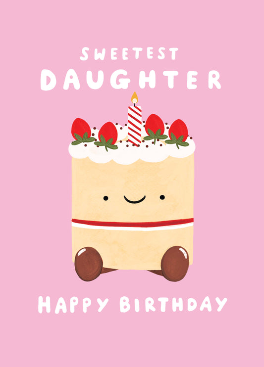 Daughter Cake Card