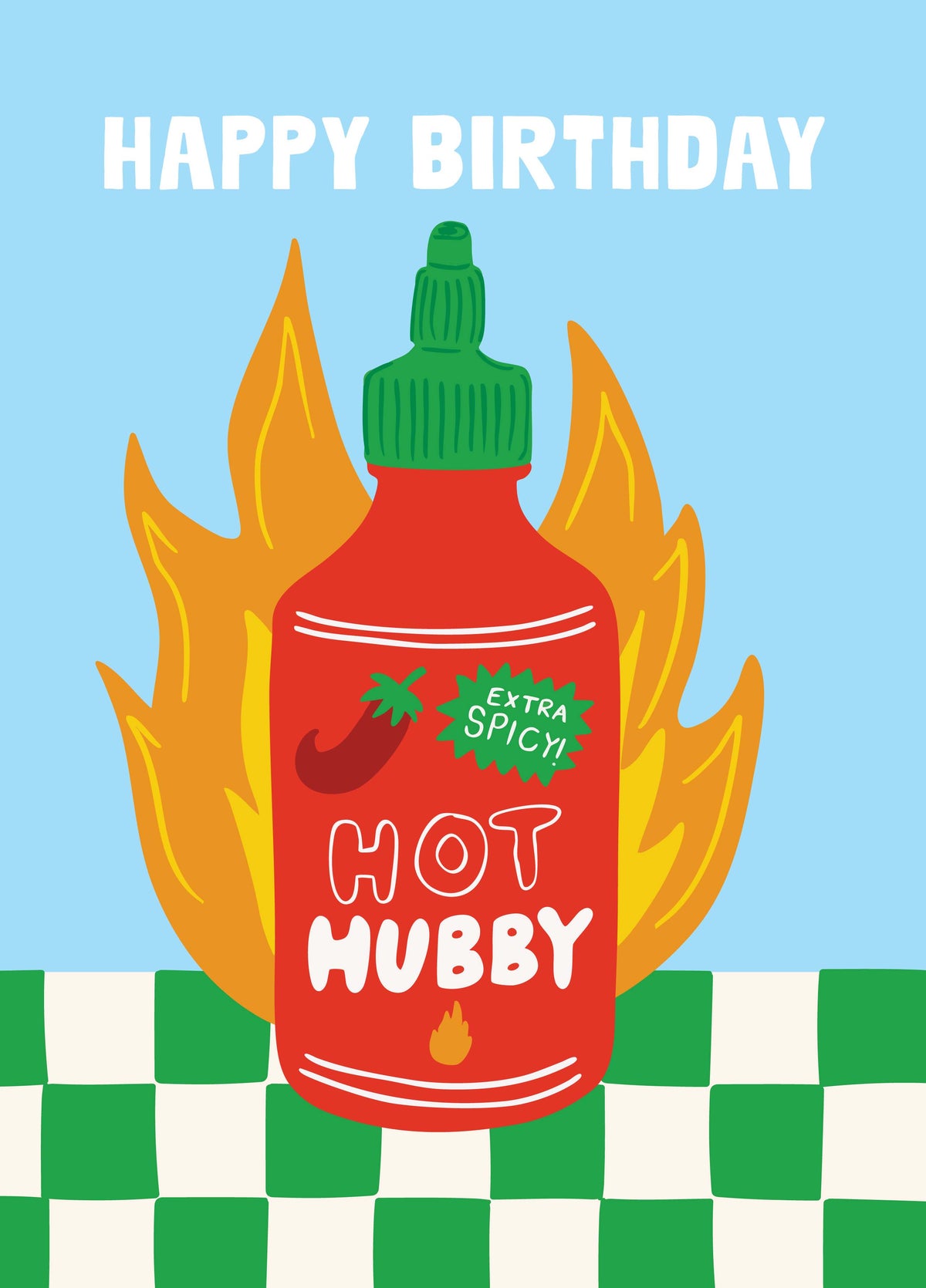 Hot Hubby Birthday Card