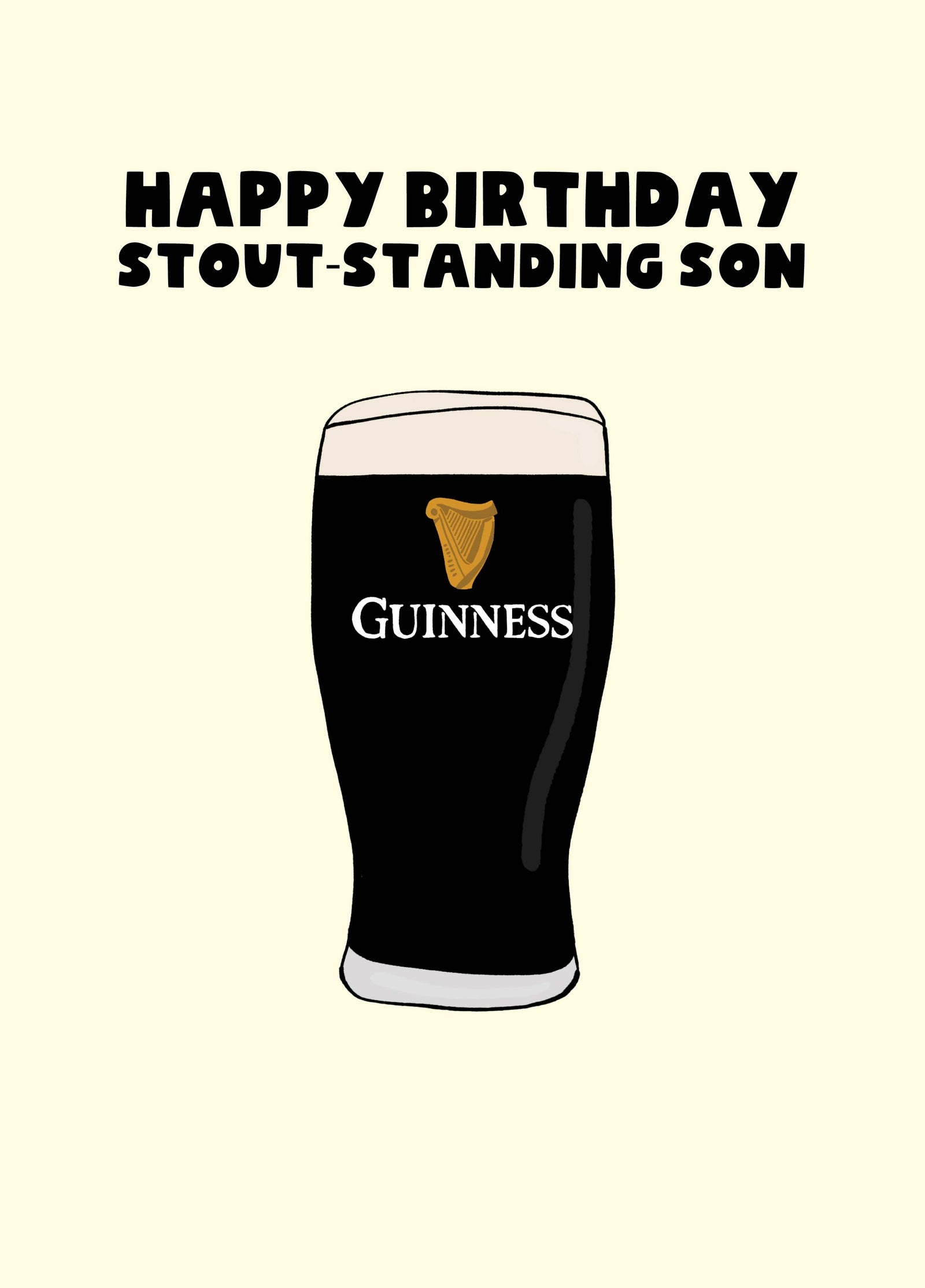 Stoutstanding Son Birthday Card