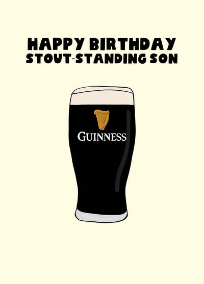 Stoutstanding Son Birthday Card
