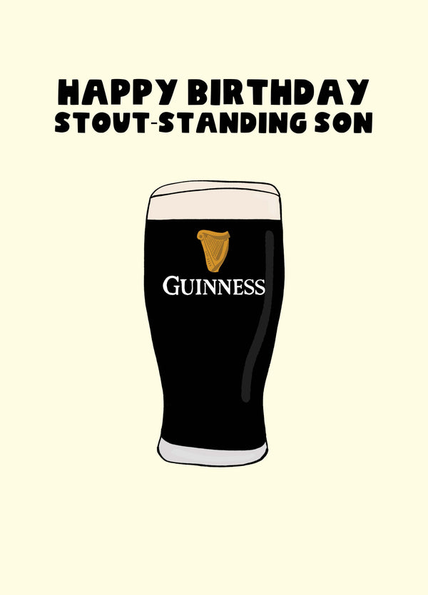 Stoutstanding Son Birthday Card