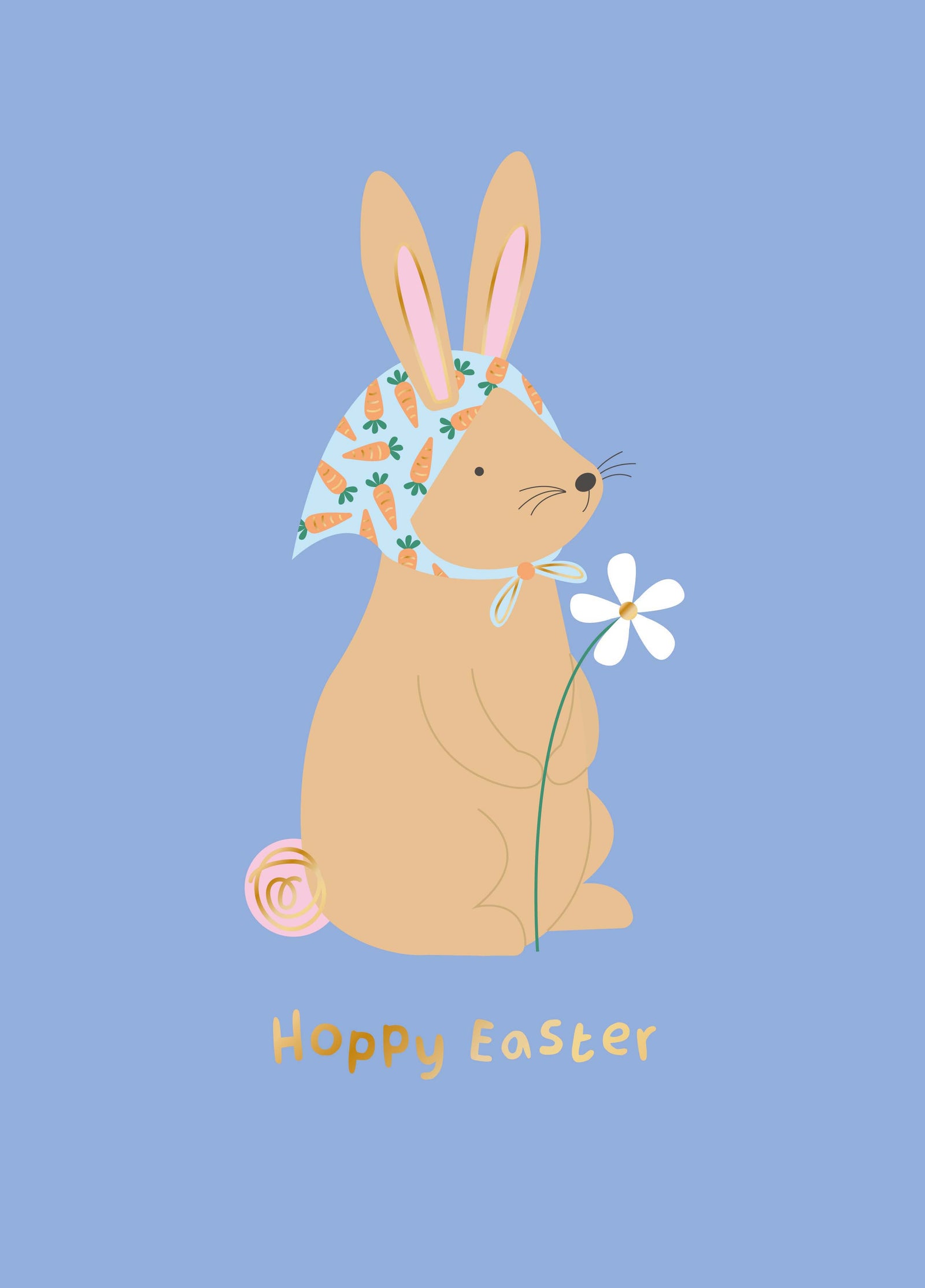 Hoppy Easter Bonnet Bunny Card