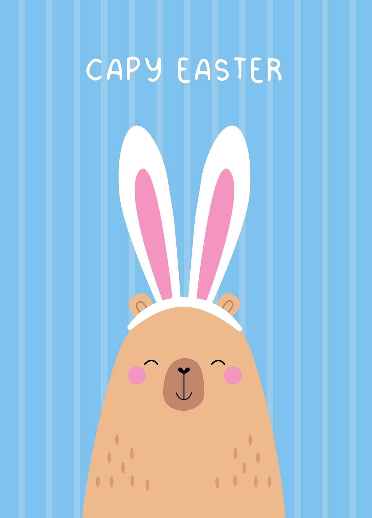 Capy Easter Card