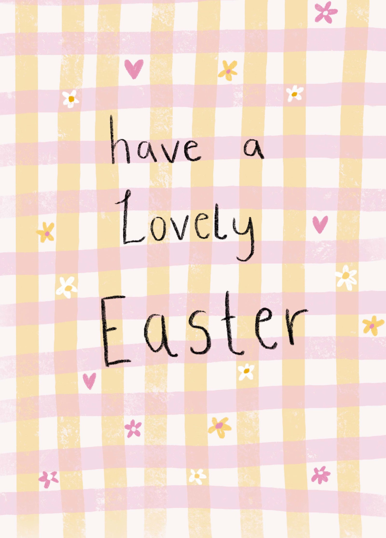 Gingham Lovely Easter Card