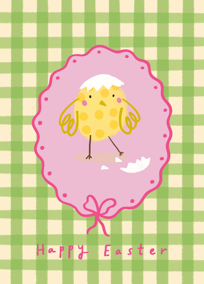Gingham Chick Card
