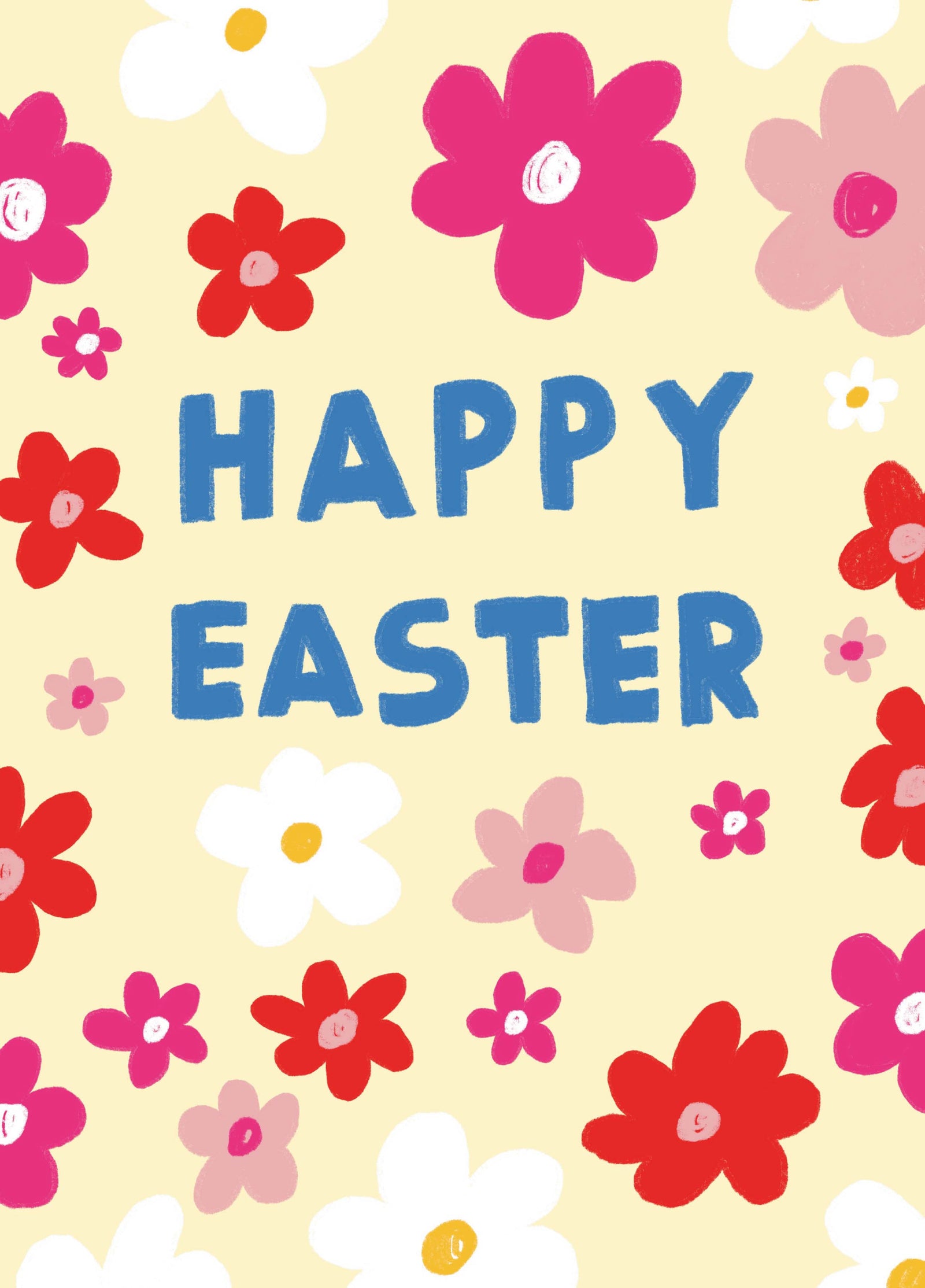 Sketchy Easter Flowers Card