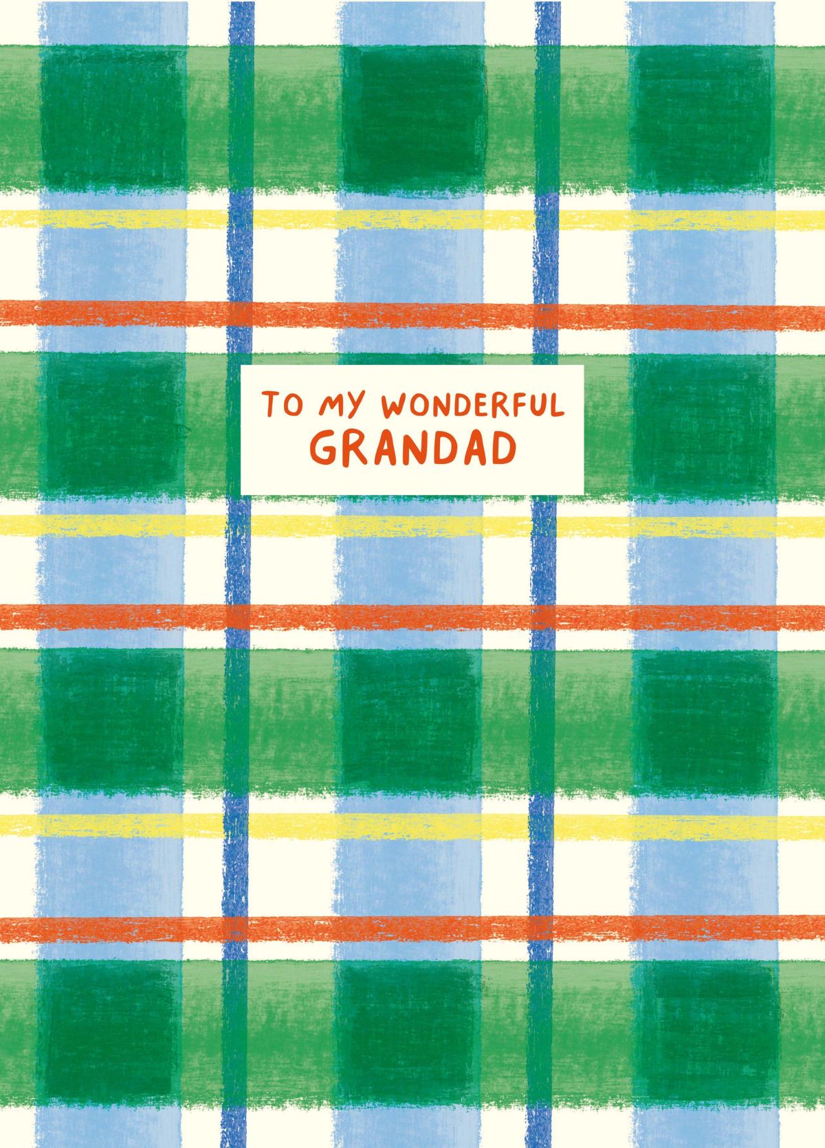Wonderful Grandad Gingham Card