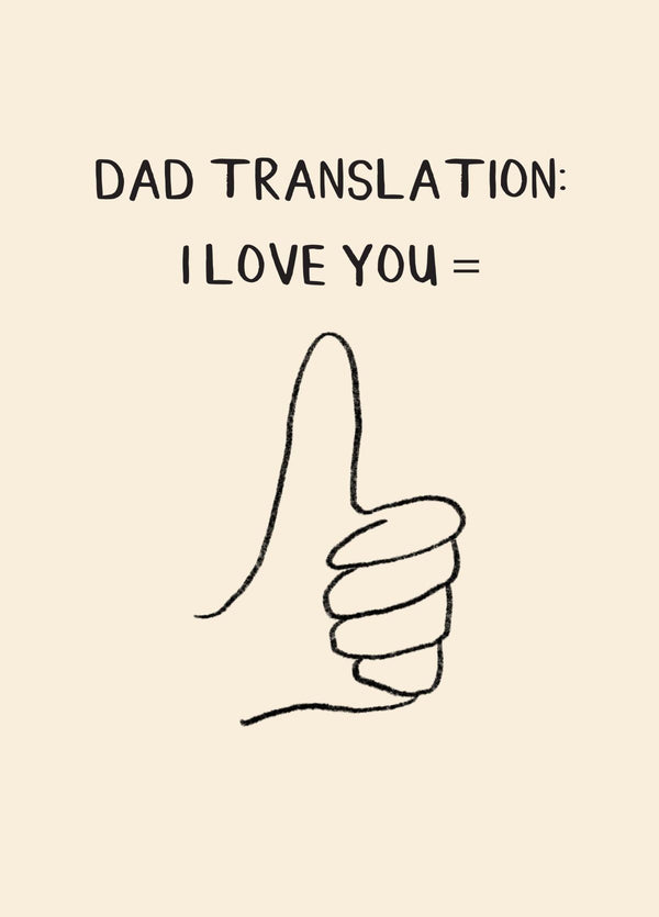 Thumbs Up Love Card
