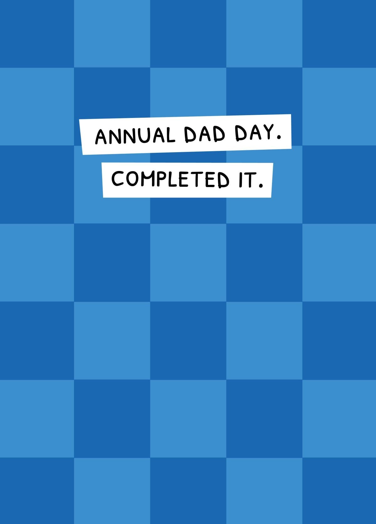 Annual Dad Day Card