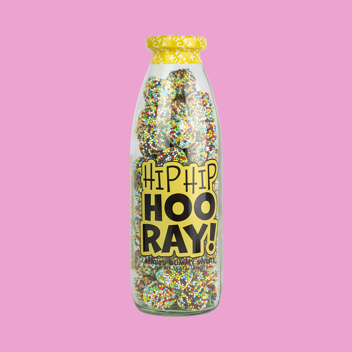 Hip Hip Hooray Sweet Message Bottle