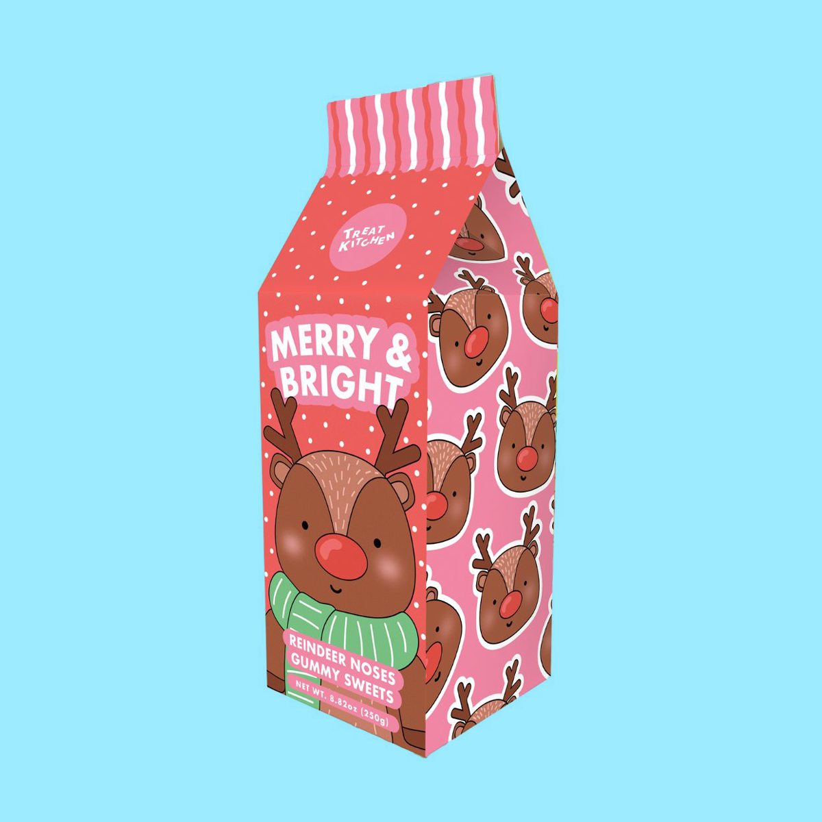 Merry & Bright Sweets Milk Carton