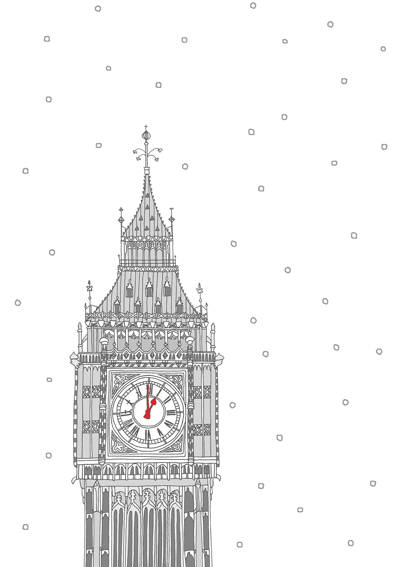 Big Ben At Christmas Card