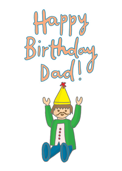 Dad Playmobil Birthday Card