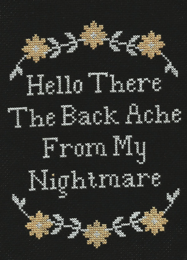 Back Ache From My Nightmare