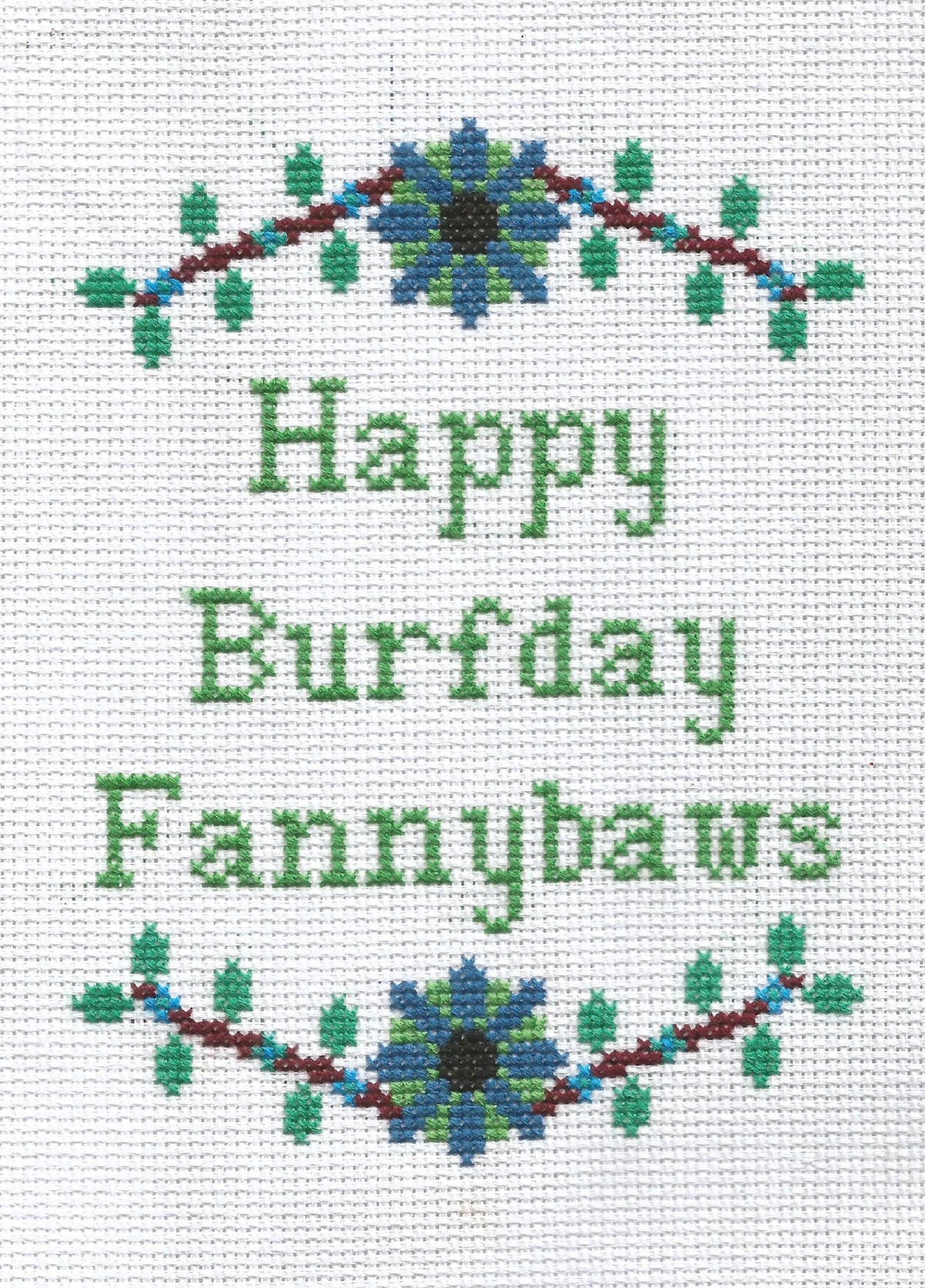 Happy Burfday Fannybaws