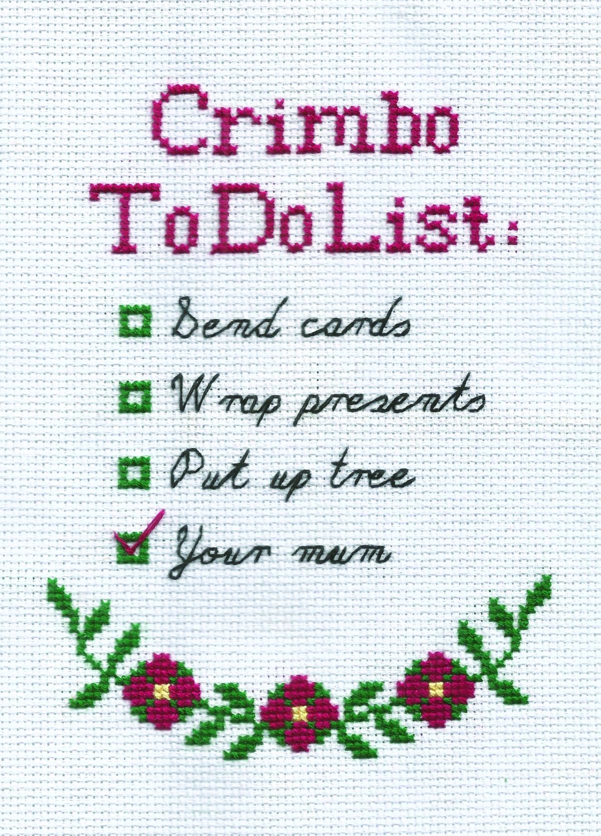 Crimbo To Do
