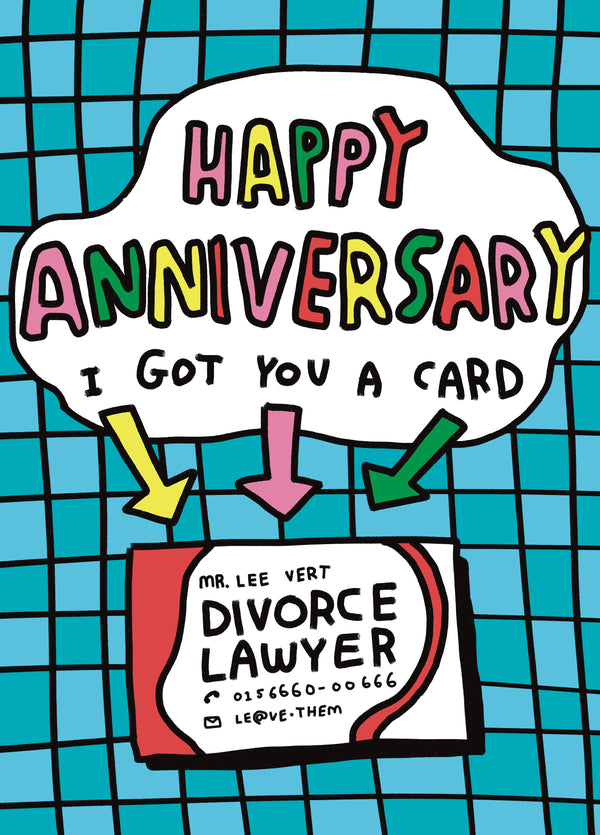 Zoe Bread Divorce Lawyer Anniversary Card