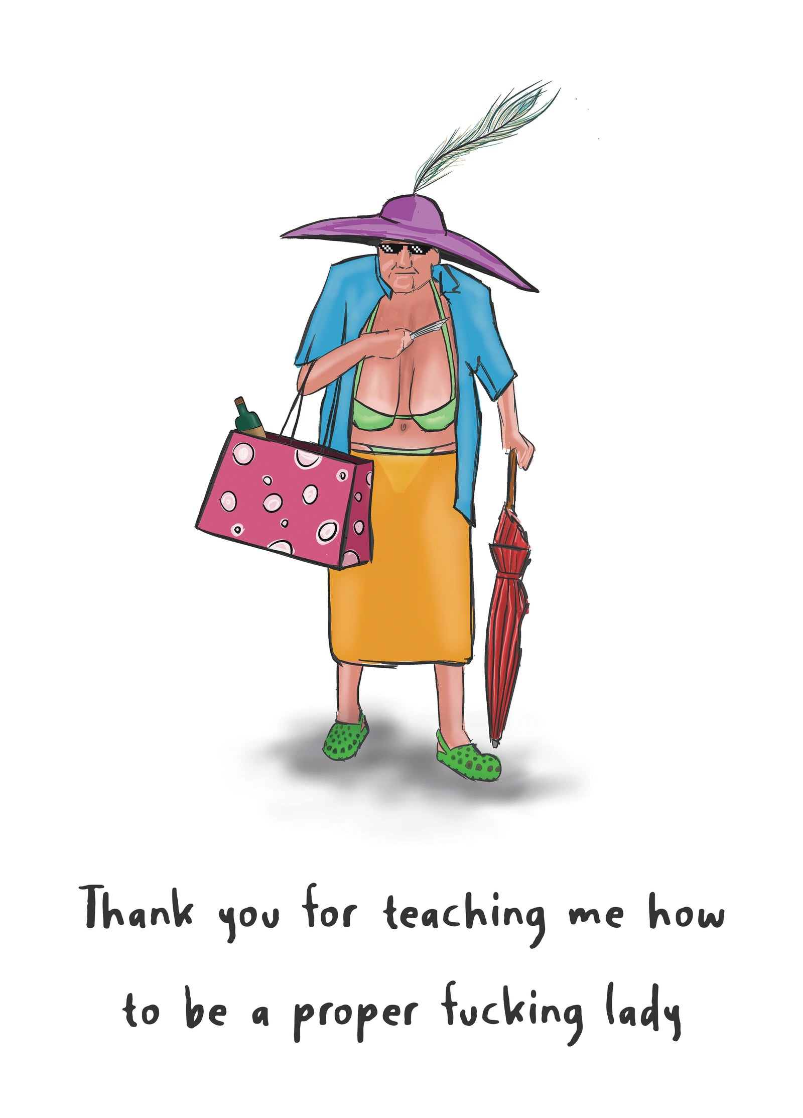Gangsta Granny Birthday Card | Funny Card For Mom, Grandma, Or Role Model. A Hilarious Card For The Women Who Inspire With Attitude