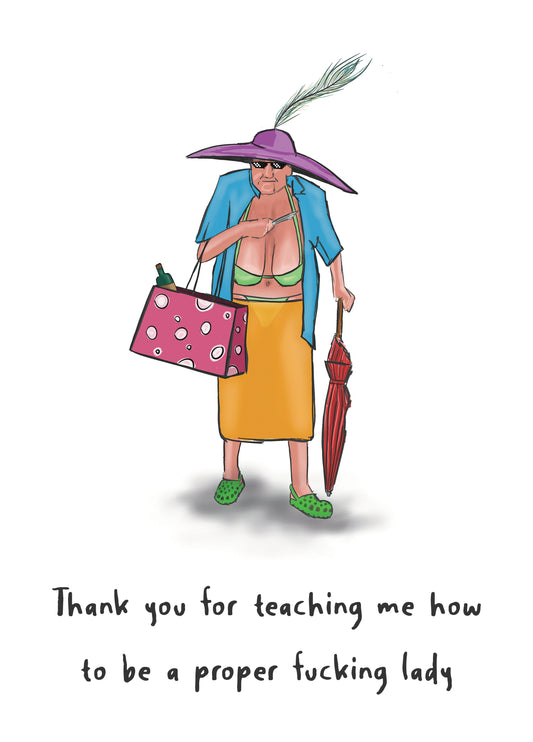 Gangsta Granny Birthday Card | Funny Card For Mom, Grandma, Or Role Model. A Hilarious Card For The Women Who Inspire With Attitude
