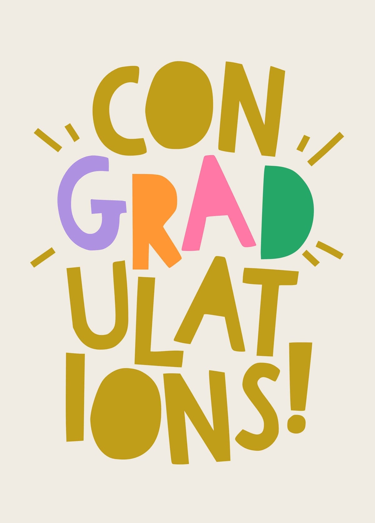 Con-GRAD-ulations! Card