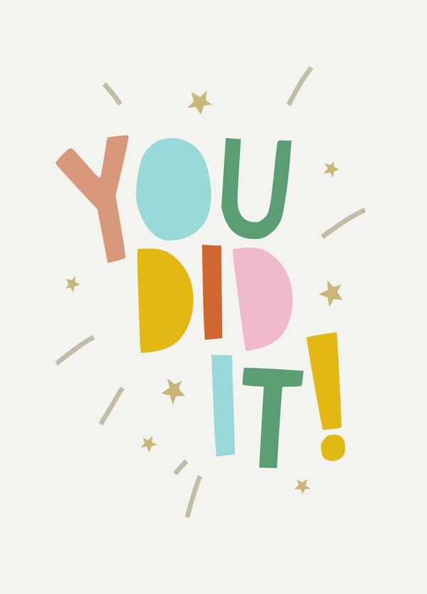 You Did It! Congratulations Card