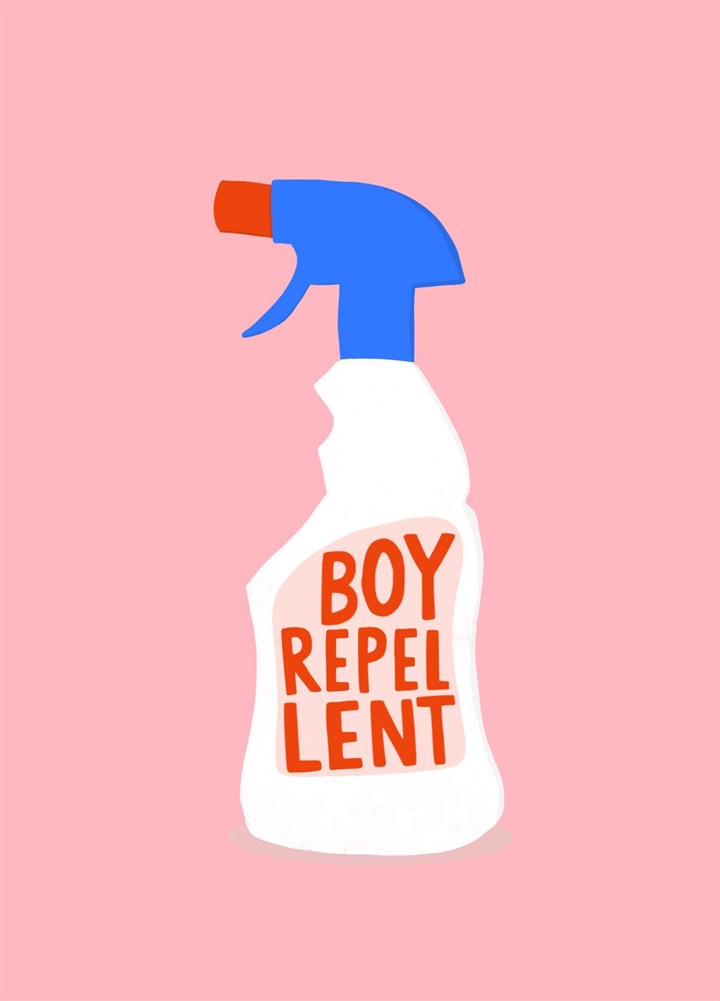 Boy Repellent, Funny Galentine's Day Card