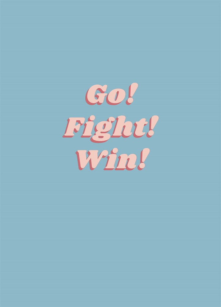 Go Fight Win Card