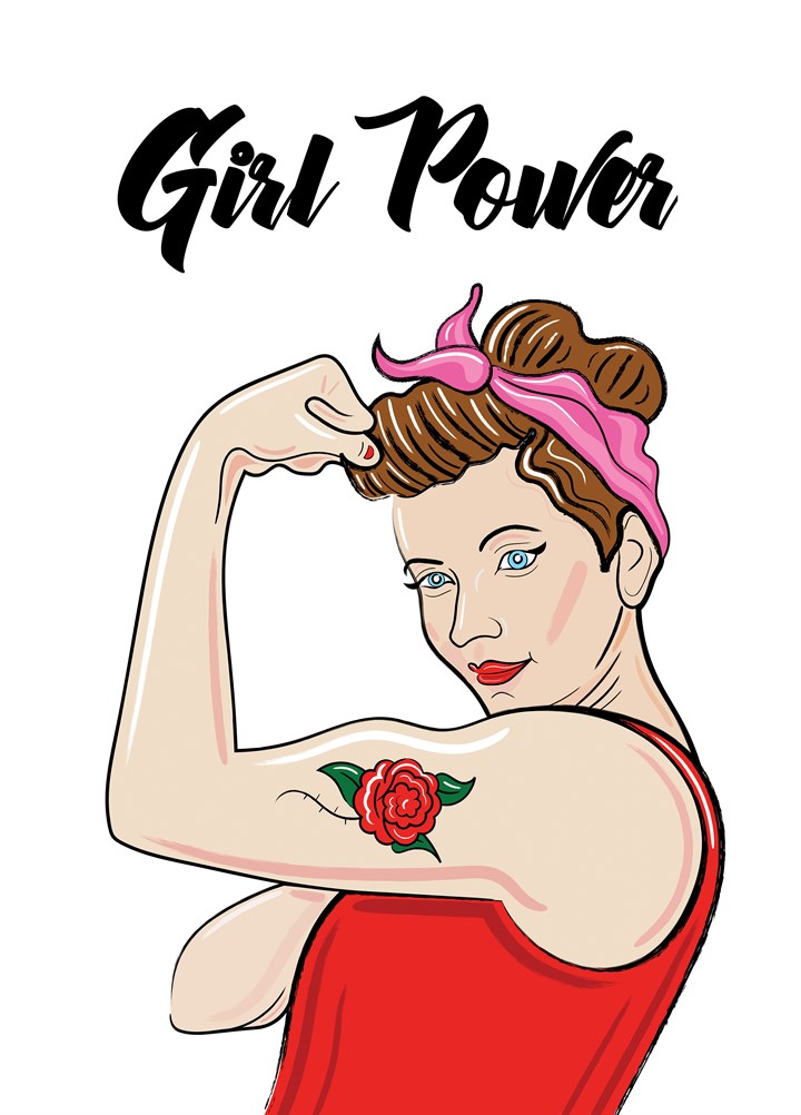 Girl Power Motivation Card
