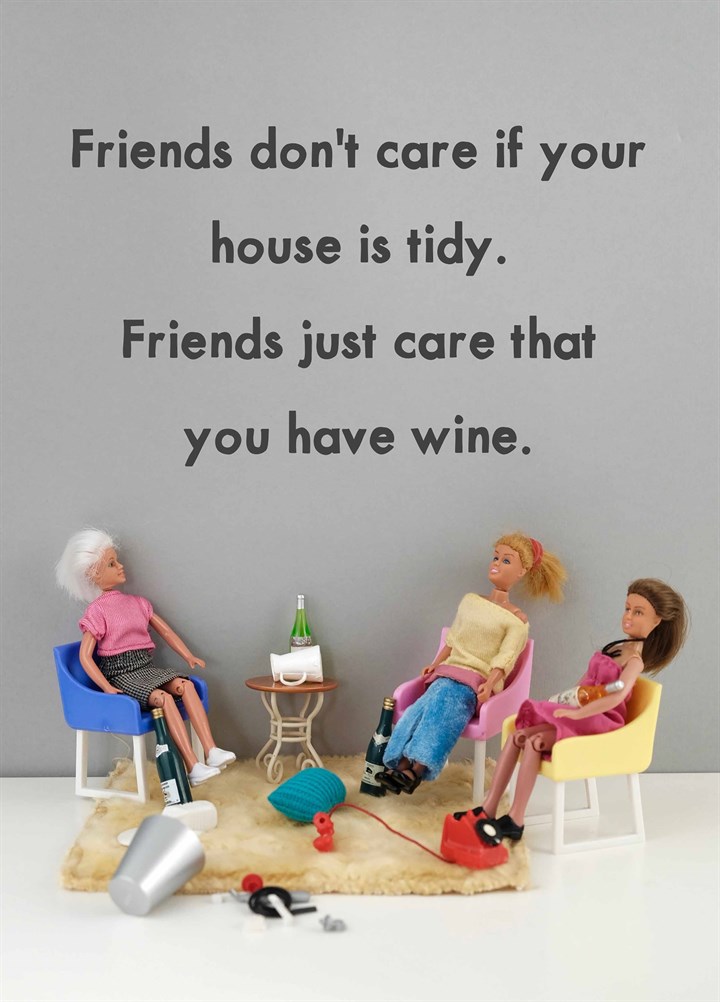 Friends Care About Wine Card