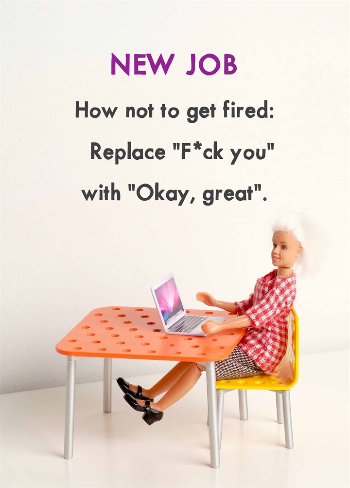 Replace Fuck You With Okay, Great Card