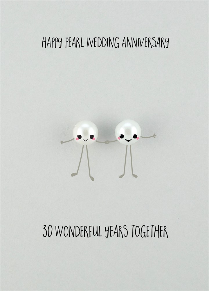 Happy Pearl Wedding Anniversary Card