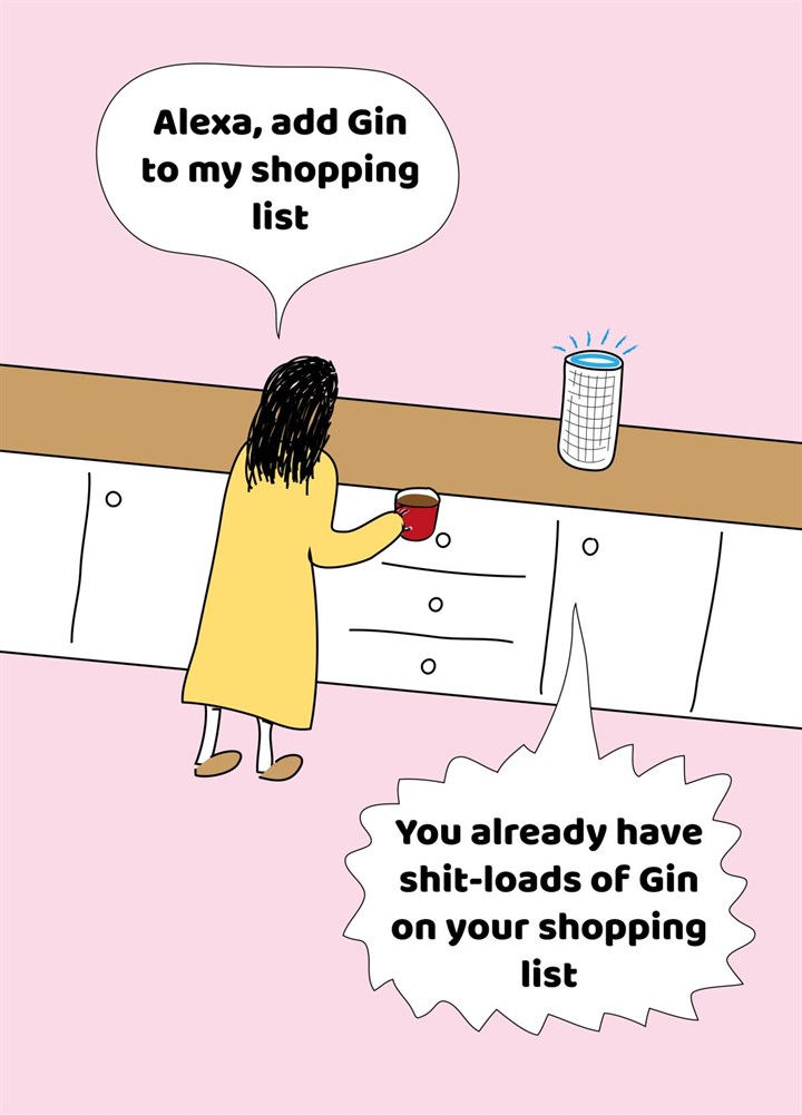 Alexa Add Gin Card