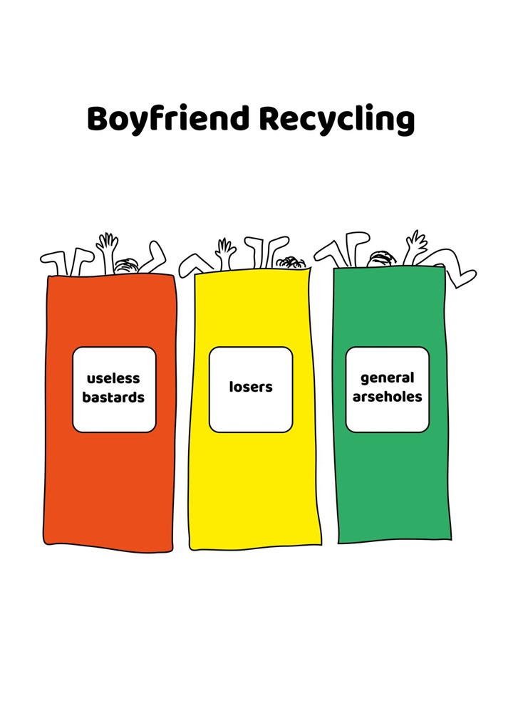 Boyfriend Recycling Card